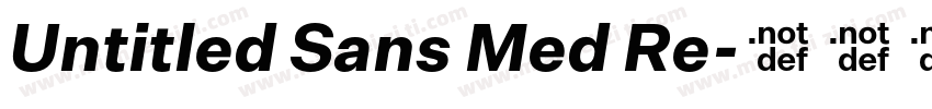 Untitled Sans Med Re字体转换